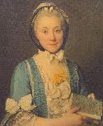  Joseph-Siffred  Duplessis Madame Lenoir, Mother of Alexandre Lenoir oil on canvas